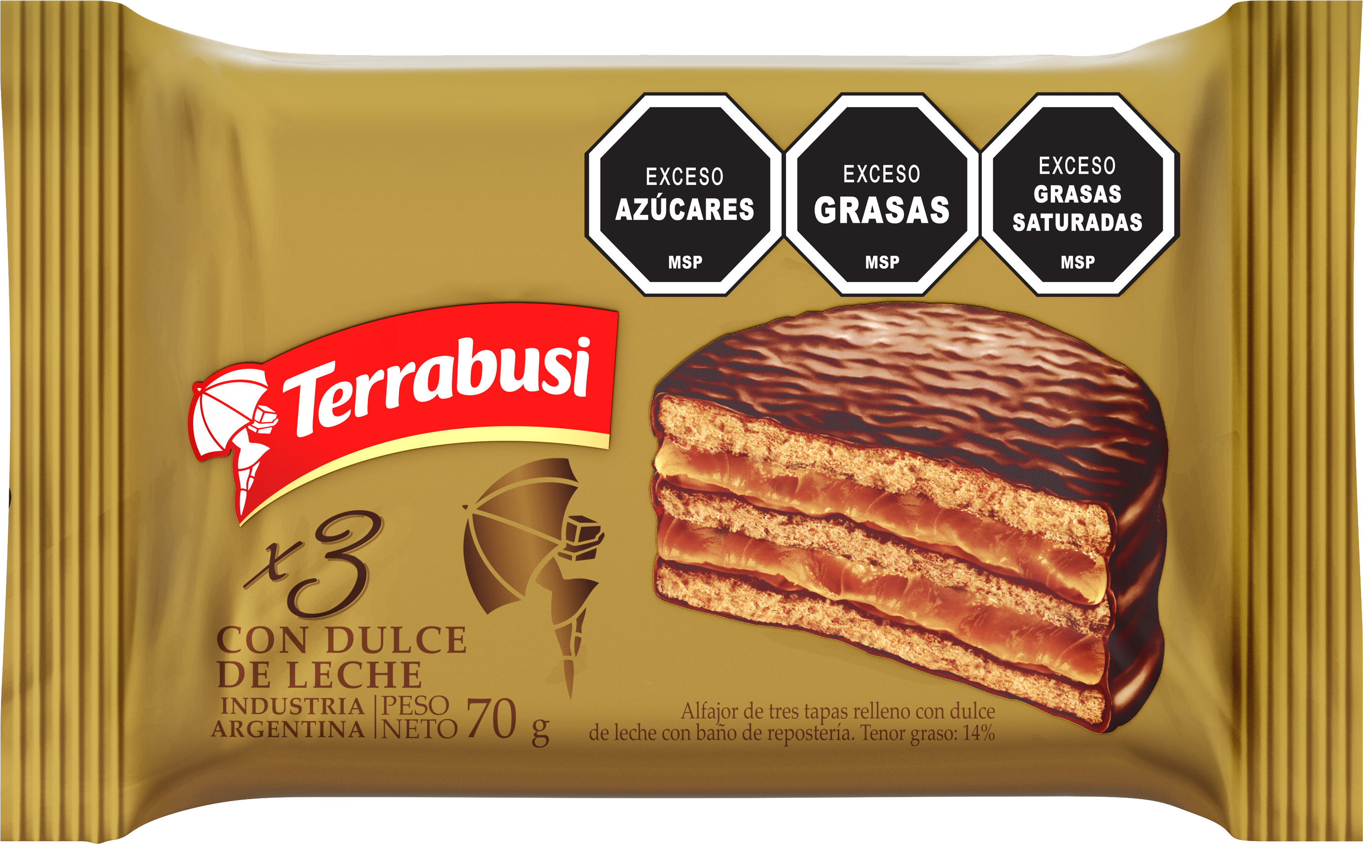 Alfajor Triple Dulce de Leche - Nerilan Uruguay